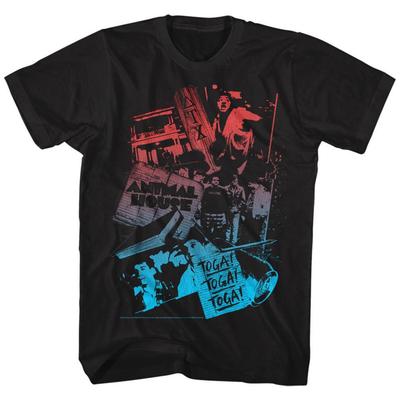 Animal House Animal College Black Adult T-Shirt