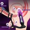 Анальная пробка-вибратор с дистанционным управлением, секс-игрушка для простаты, 10 режимов вибрации и 7 режимов толчков с кольцом для пениса, секс-игрушка для мужчин