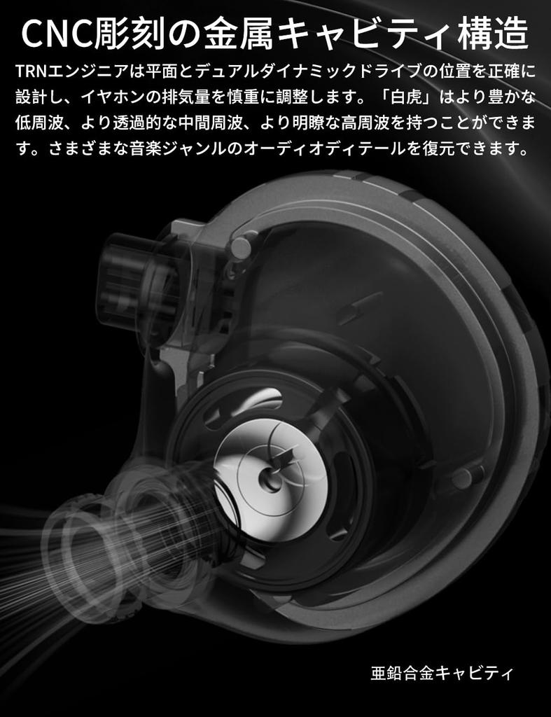 TRN WhiteTiger Planar Drive Наушники с высоким разрешением Наушники-мониторы Планарный магнитный драйвер Наушники-мониторы Съемный ушной кабель Сменный штекер