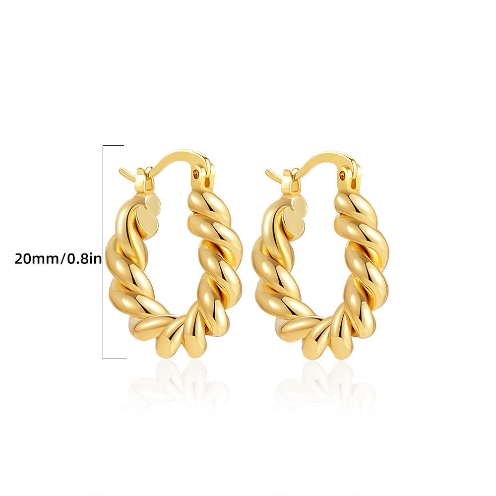 Винтажные серьги-кольца с геометрическим узором 14 карат для женщин, дизайнерские массивные серьги-кольца золотого цвета, свадебные украшения 2023 г.