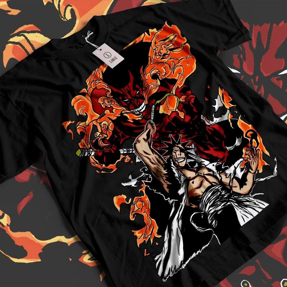 Zaraki Kenpachi TShirt Bleach Shirt Black Anime Unisexga Graphic Tee All Size