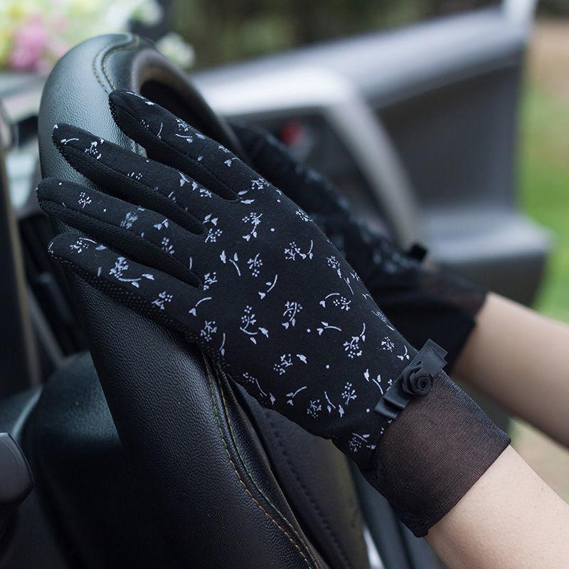 Элегантные кружевные перчатки с бантом для женщин — дышащая защита от солнца, идеально подходит для активного отдыха весной и летом