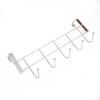 Bold Stainless Steel 5-Hook Cabinet Door Back Hook 5 Hooks 24.5x9x2.39 cm Small Door Hooks Room Clothes Towel Storage Holder