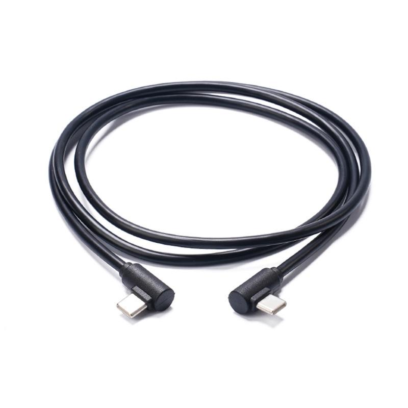 90 Degree Angled Type C Charging Cable 3A Quick Charging Cord For Mobile Phones Gaming Consoles And Portable Electronics