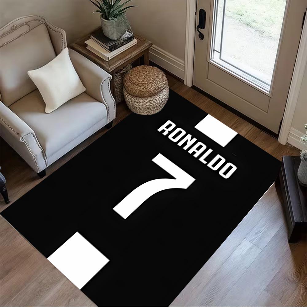 Ronaldo's Legendary Number Floor Mat Design for Kitchen Entryway Foyer Balcony Anti-slip Rug Decorate Offices Perfect Gift for Friends & Family