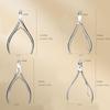 Stainless Steel Nail Cuticle Nipper 2in1 Dead Skin Scissors Sharp Manicure Beauty Tool for Salon and Home