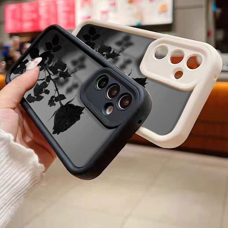 Rose Silhouette Full Coverage Phone Case for Samsung Galaxy S25 Ultra