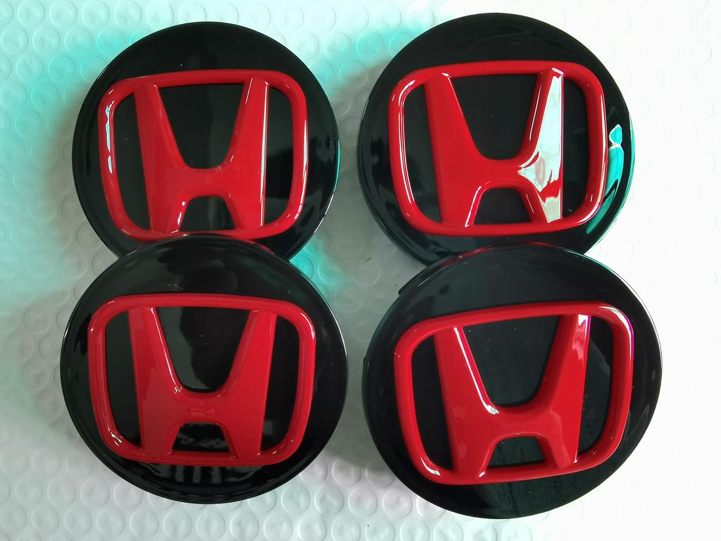 ASZ2 4pcs 62mm Wheel Center Cap Logo Hub Cover Badge Emblem for Honda Civic City Accord Odyssey Spirior CRV HR-V Jazz CBR HRV Set 4