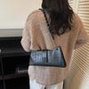 2025 Summer Popular High-end Fashion Niche Design Bag Single Shoulder Trend Crossbody Underarm Crocodile Pattern Retro Bag