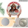 2D Flat, 1pc Print Round Aluminum Decorative Sign, Forest Fire Prevention Theme, Don't Let Wildfires Rage, Perfect for Cabin, Campground, Patio