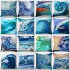 Wave Painting Series Pillow Gift Home Office Decoration Pillow Bedroom Sofa Car Cushion Cover