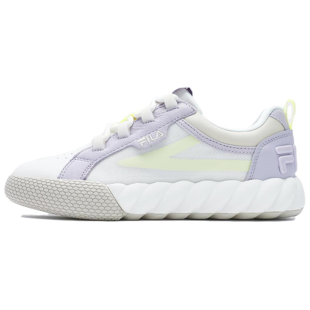 Fila Campo Comfortable Simple Shock Absorption Wear-Resistant Low-Top Sneakers Women Sneakers White Purple F12W423208FSL