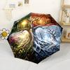 Four Seasons Automatic Folding Umbrella Compact Lightweight Retractable Design For Outdoor Adventures And Festive Giftingt26