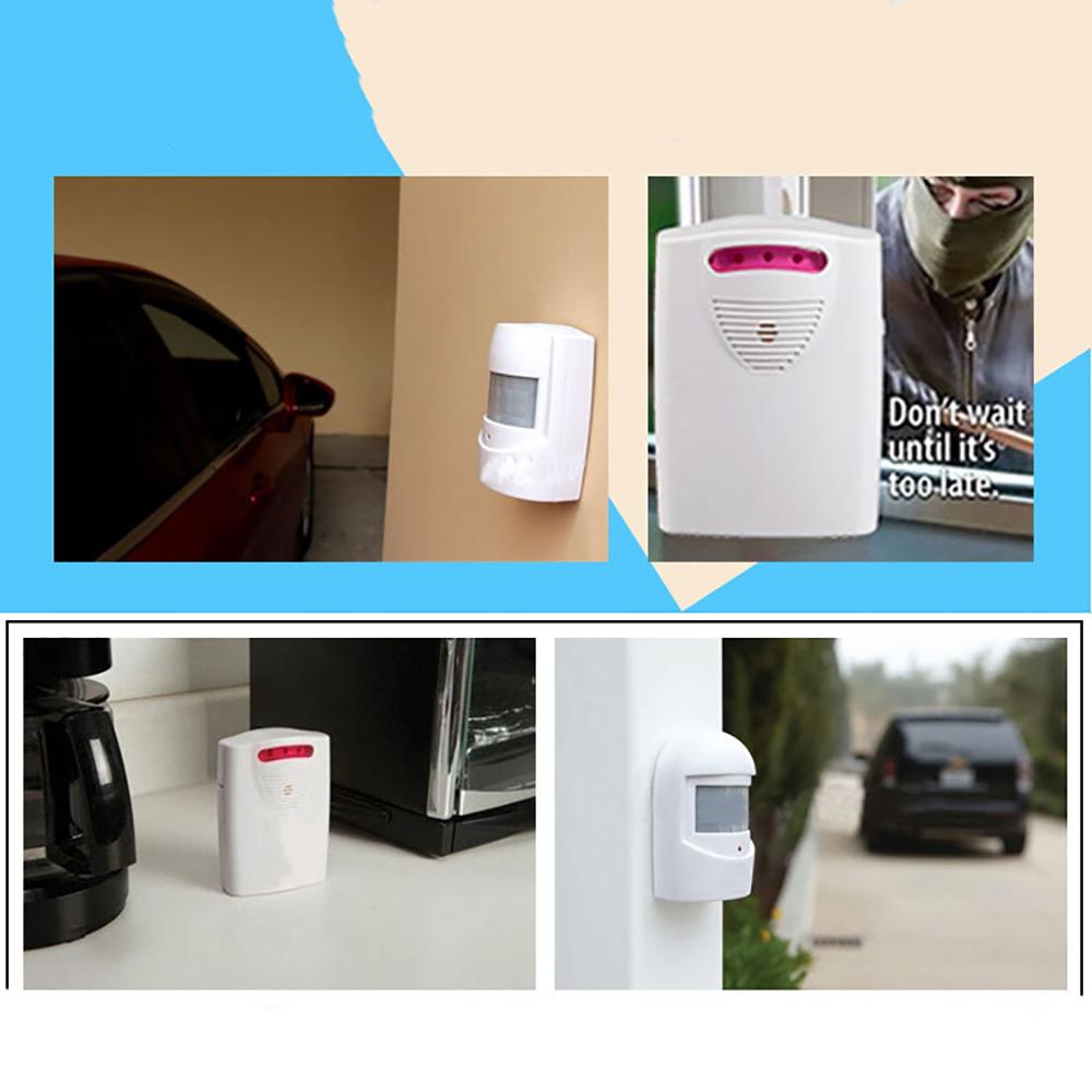 100м Беспроводная система датчика движения Сигнализация для подъездной дороги Приемник + Передатчик