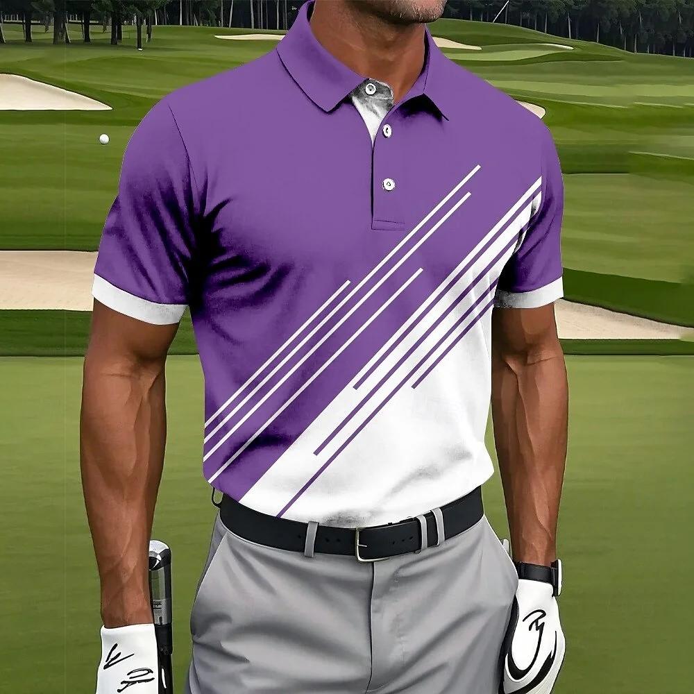 Golf essential! Short-sleeved polo shirt, comfortable and versatile for sports.