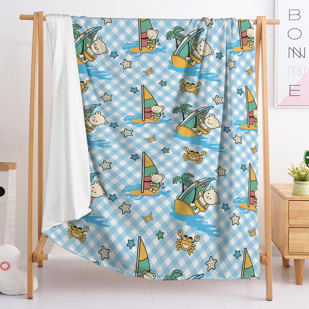 Ship sail flannel blanket wish e-commerce crystal fleece blanket
