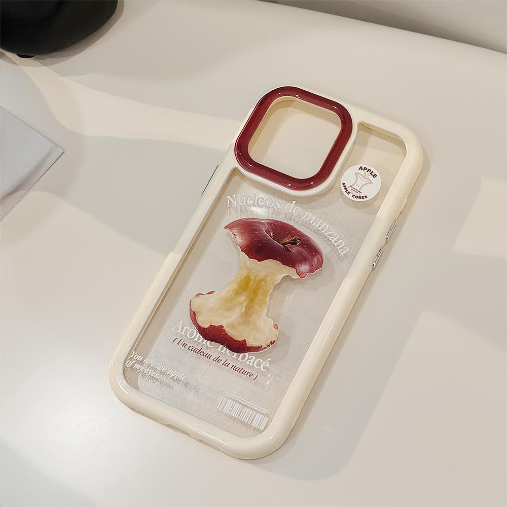 Red Apple Magnetic Stent 16 Applicable for IPhone14ProMax Apple 15 Mobile Case 13 Acrylic 12 Advanced