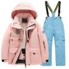 Winter Parkas Trousers Snowboarding Clothes Children's Ski Suit Girls' Outdoor Waterproof and Windproof Thick Warm Boys' and  Girls' Ski Clothes