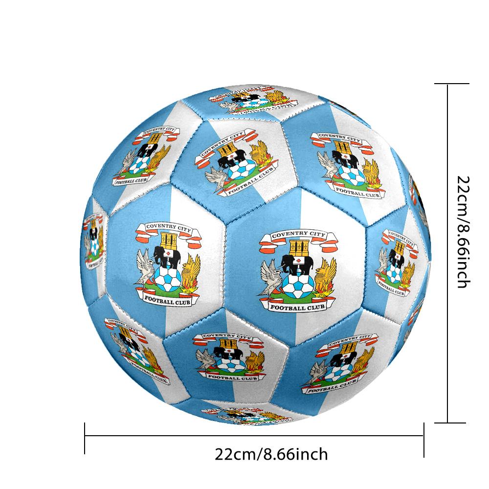 Coven-try Football Club Crest Printed Size 5 Soccer Balls, High-Quality, Anti-Slip, Protective Football, A Unique Gift , Birthdays, Christmas Gifts