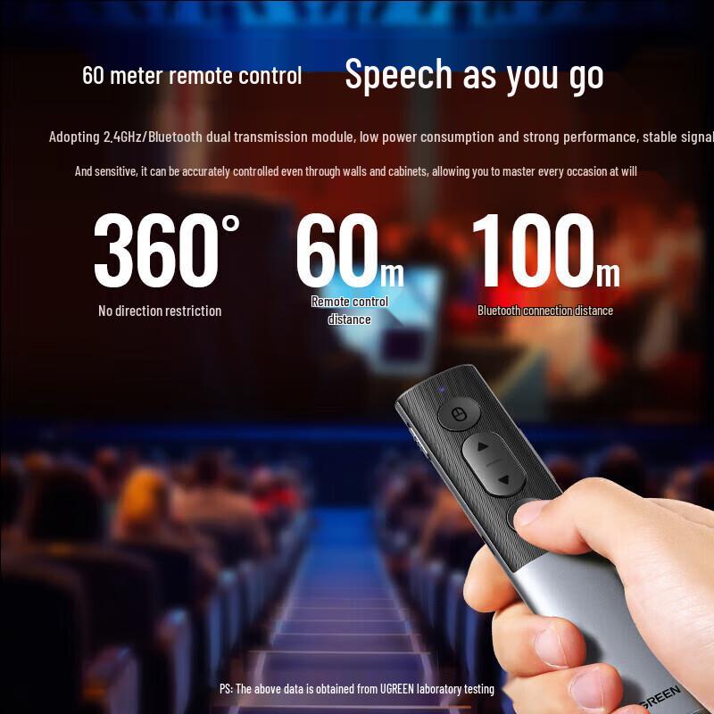 Ugreen LP595 Двойной лазерный PPT-презентер