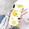 Чехол для телефона с лимонным летним фруктовым желтым узором для iPhone 14 13 12 11 XS X 8 7 6 Plus Mini Pro Max SE 2022 Мягкая черная накладка для телефона