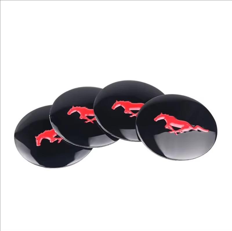 4Pcs 56mm Car Emblem Auto Wheel Center Hub Caps Decal Accessor For Ford Focus Fiesta Puma Ranger Kuga MK7 MAX F150 Mondeo Escape HNQJR1