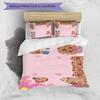 Kapibara 3pcs Bedding Set Duvet Cover Closure Includes 1 Duvet Cover & 2 Pillowcases for All Seasons Bedroom Home Dorm Decor