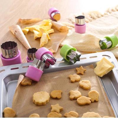 Из нержавеющей стали для нарезки овощей и фруктов, бабочка, штамп для печати, полная защита для рук, набор из 9 предметов, цельноформованный