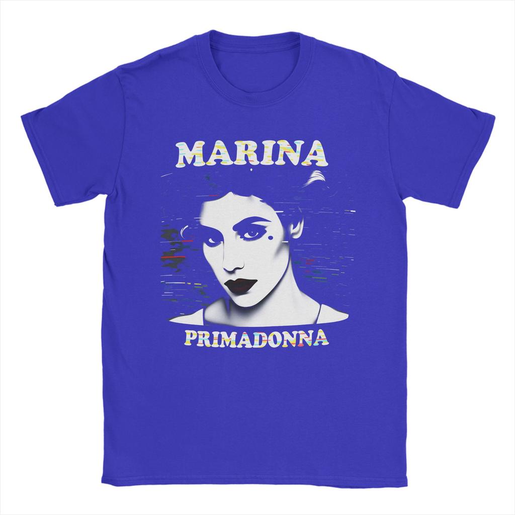 Мужская футболка Marina And The Diamonds Primadonna Одежда из чистого хлопка Винтажная футболка с коротким рукавом и круглым вырезом Новое поступление Футболки