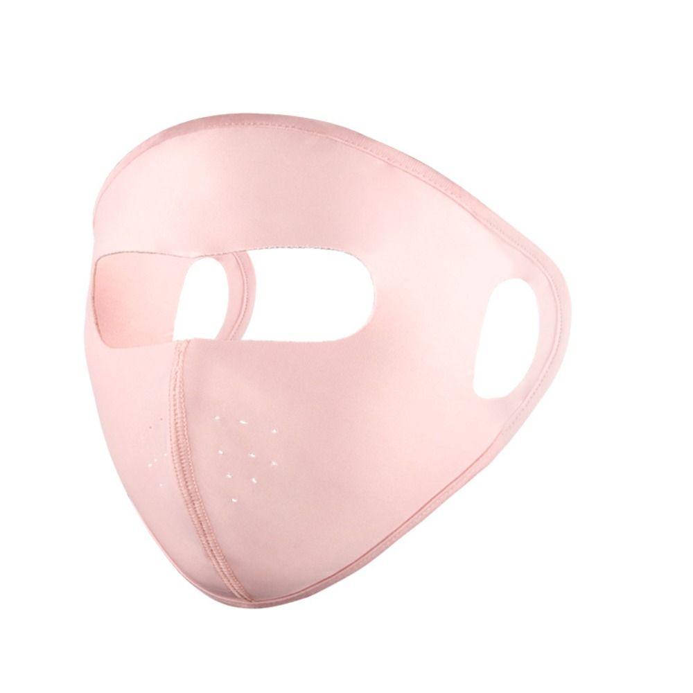 Чистый цвет Ice Silk солнцезащитная маска для лица на открытом воздухе защитная маска для лица для вождения маска Джини для вождения