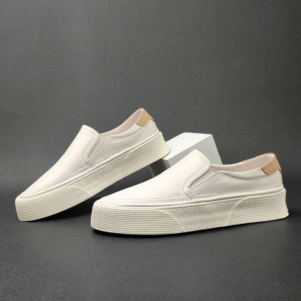 Men's Leather Casual Shoes Versatile Board Shoes Men's Shoes Men's Shoes Lazy Shoes Men's Shoes