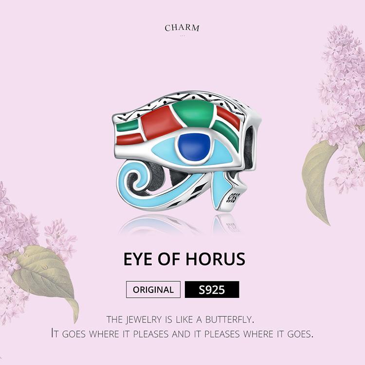 BAMOER, новинка, стерлинговое серебро 925 пробы, разноцветные глазки Гора, подвеска из бисера для женщин, подходит для оригинального браслета «сделай сам», ожерелье, ювелирные изделия