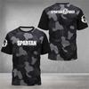 Oversized 2025 New Spartan Graphic 3D Printed T-Shirt Men's GYM Fitness Compression Short Sleeve T-Shirt Breathable O-Neck T-shirts Top