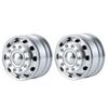 TRZX Aluminum Front Wheel Rim Hub Upgrade Parts for 1/14 Tamiya Trailer Truck RC Car (2pcs)