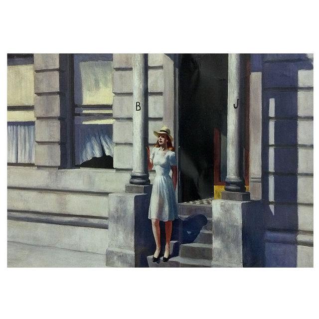 Edward Hopper Best Wallpaper Canvas Painting Posters and Prints Modern Painting Wall Art Picture for Living Room Home Decoration