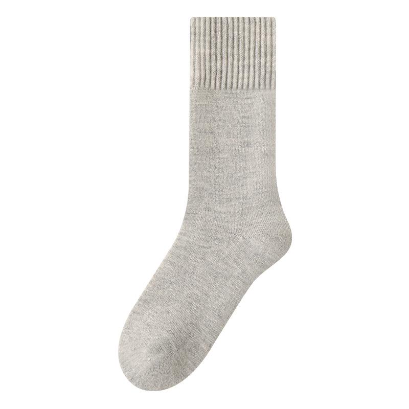 Wool, Fleece, Thickened Warm Men's Socks, Winter Thigh-high Socks, Cashmere and Mid-calf Socks