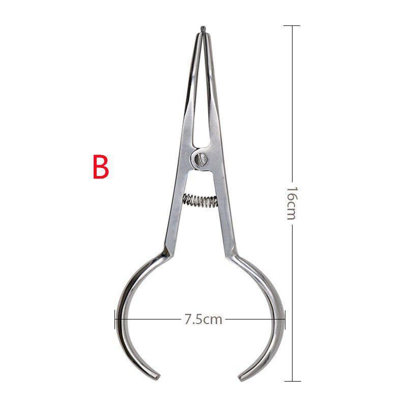 1 Pcs Dental Orthodontic Elastic Separators Circle Placement Pliers 2 Sizes Oral Teeth Ring Placing Forceps Dentist Tools