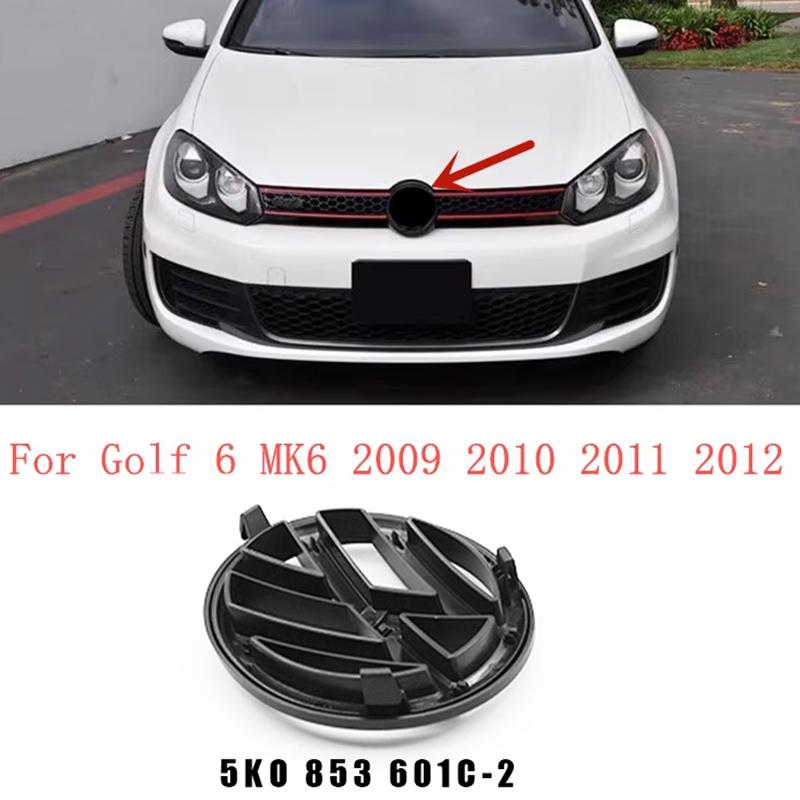 For Volkswagen VW 135mm Car Front Grille 110mm Rear Trunk Emblem Lid Cover Logo Badge Replace Accessories For Volkswagen Golf 6 MK6 2009-2012 zs0