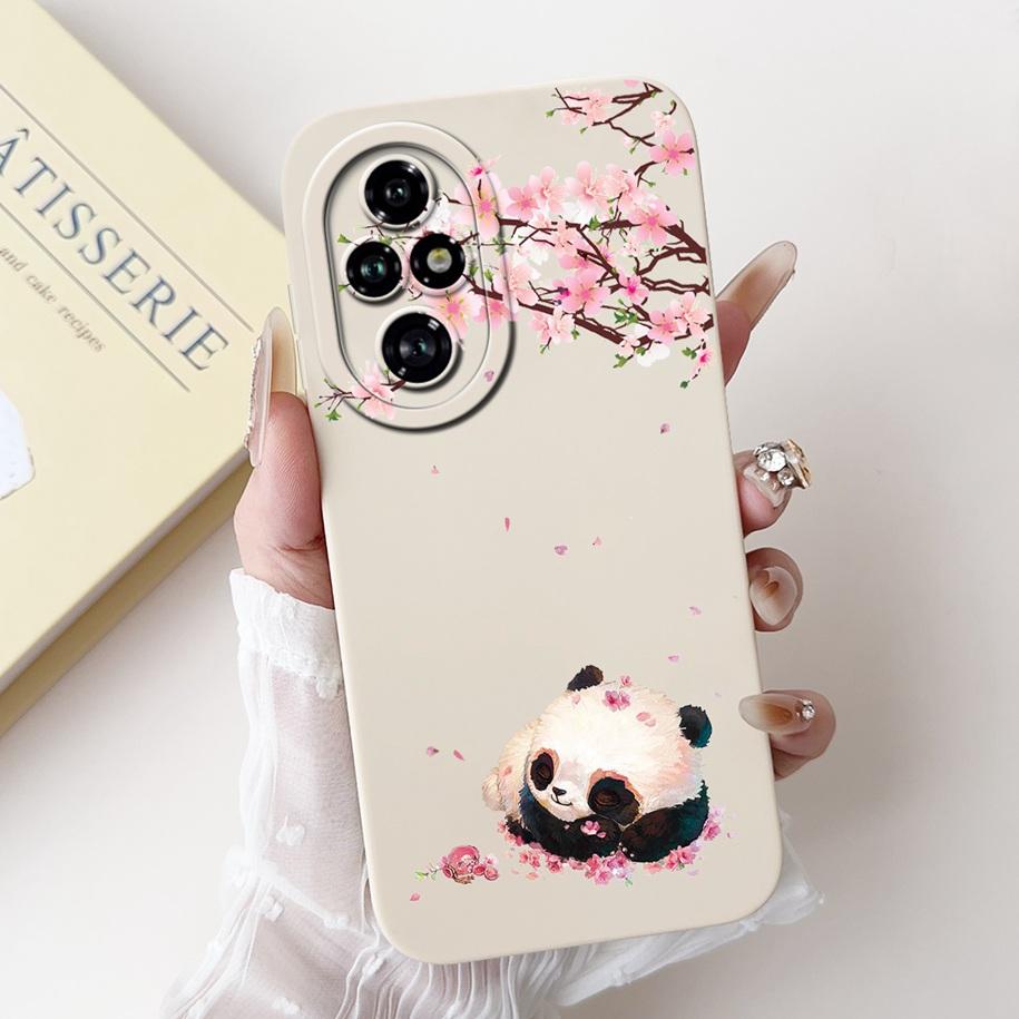 For Honor 200 Pro 5G Case ELP-AN00 Cover Cute Cartoon Panda Cat Shockproof Fundas For Honor200 Pro Bumper on Honor 200Pro Hoesje
