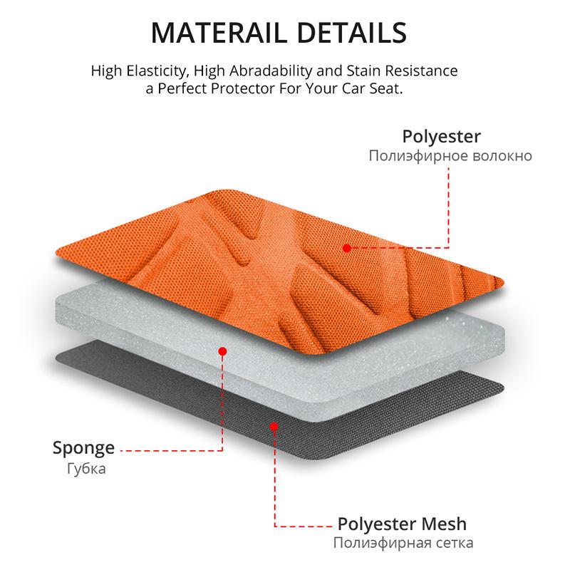 Комплект универсальных накидок на сидения (комплект 9шт)