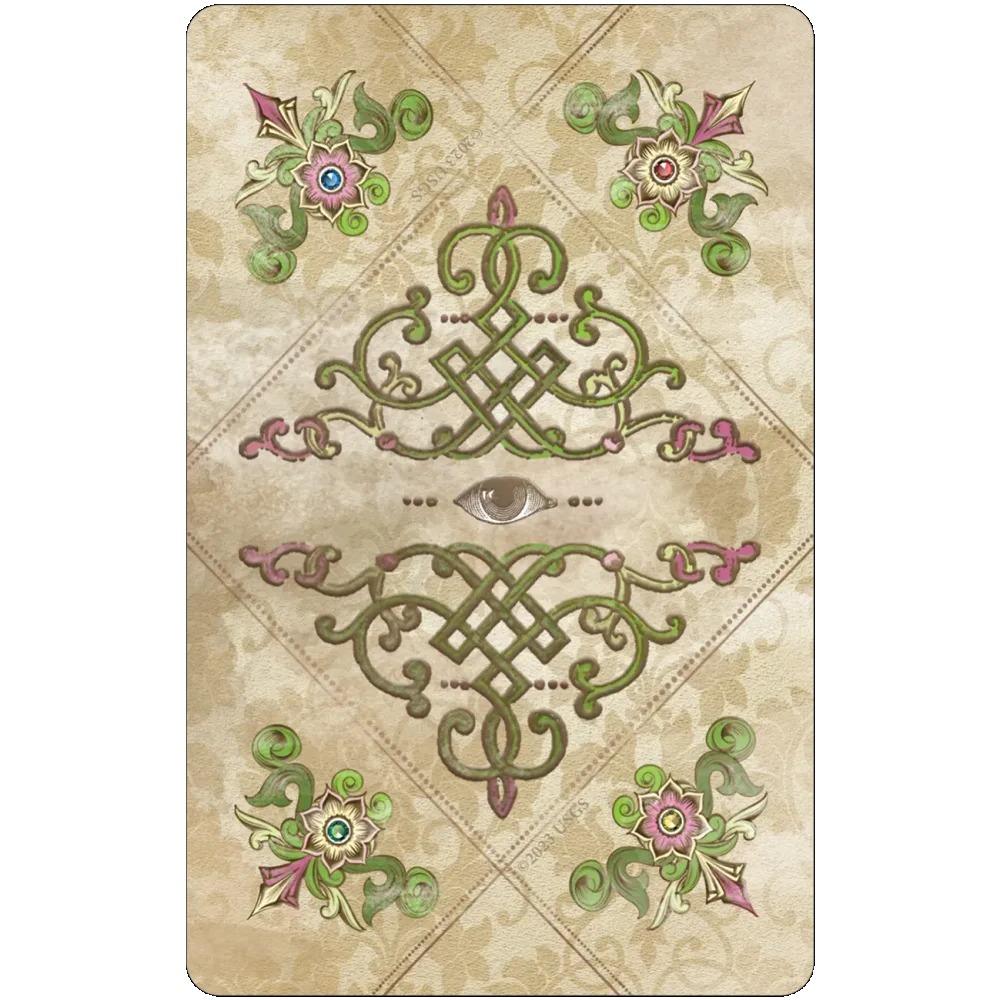 Колода Таро в старинном стиле, двухсторонняя, тисненая, 12*7 см, 79 шт., винтажные иллюстрации, подчеркивающие четкую символику, упакованная в жесткую коробку