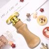 Retro Stamp Handle Multipurpose DIY Seal Handle Craft Supplies Sealing Wax Handle Envelope Decorative (Handle without Stamp )