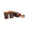Pure Copper Water Bottle 1L With 2 Glass Set Hand Made | With Meena Mandala Print - A Fusion of Tradition and Style