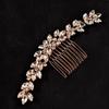 Silver Toothed Insert Comb Gold Hair Clip Luxury Rhinestone Hairpin  Festival
