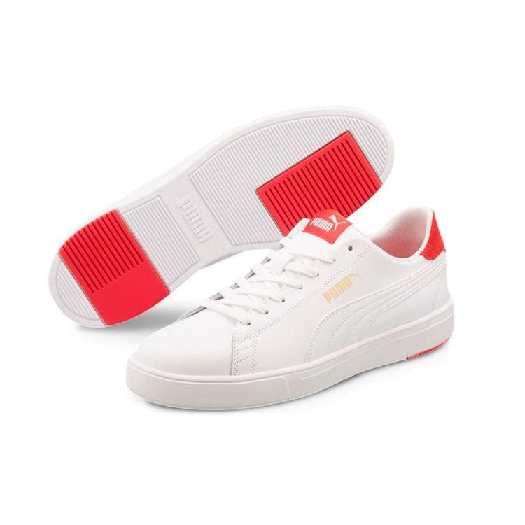 Puma Кроссовки унисекс Serve Pro Lite White High Risk Red Team-Gold 374902-03