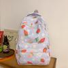 Рюкзак Студенческий школьный женский рюкзак с клубничным принтом