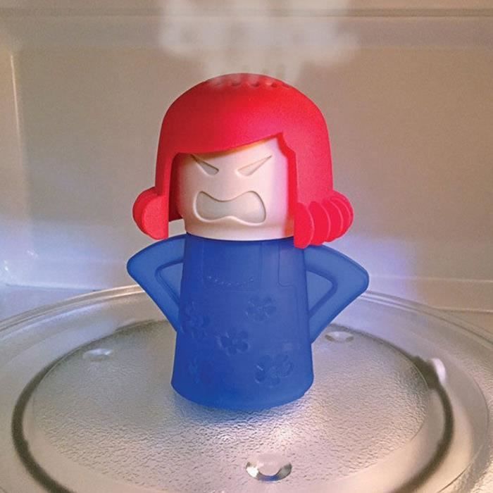 BLEU Nettoyeur de Micro-ondes Nettoyage Cuisine Maman en Colère
