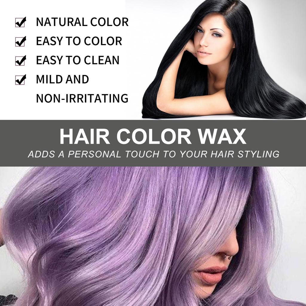 Disposable Hair Dye Styling Hair Mud Gray White Color Dye Wax Natural Long-Lasting Easy To Dye Easy To Rinse Fast Dye Wax