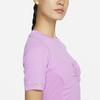 Nike Sportswear Solid Knot Short Sleeve T-Shirt Women Tops Impact-Purple DV8217-532