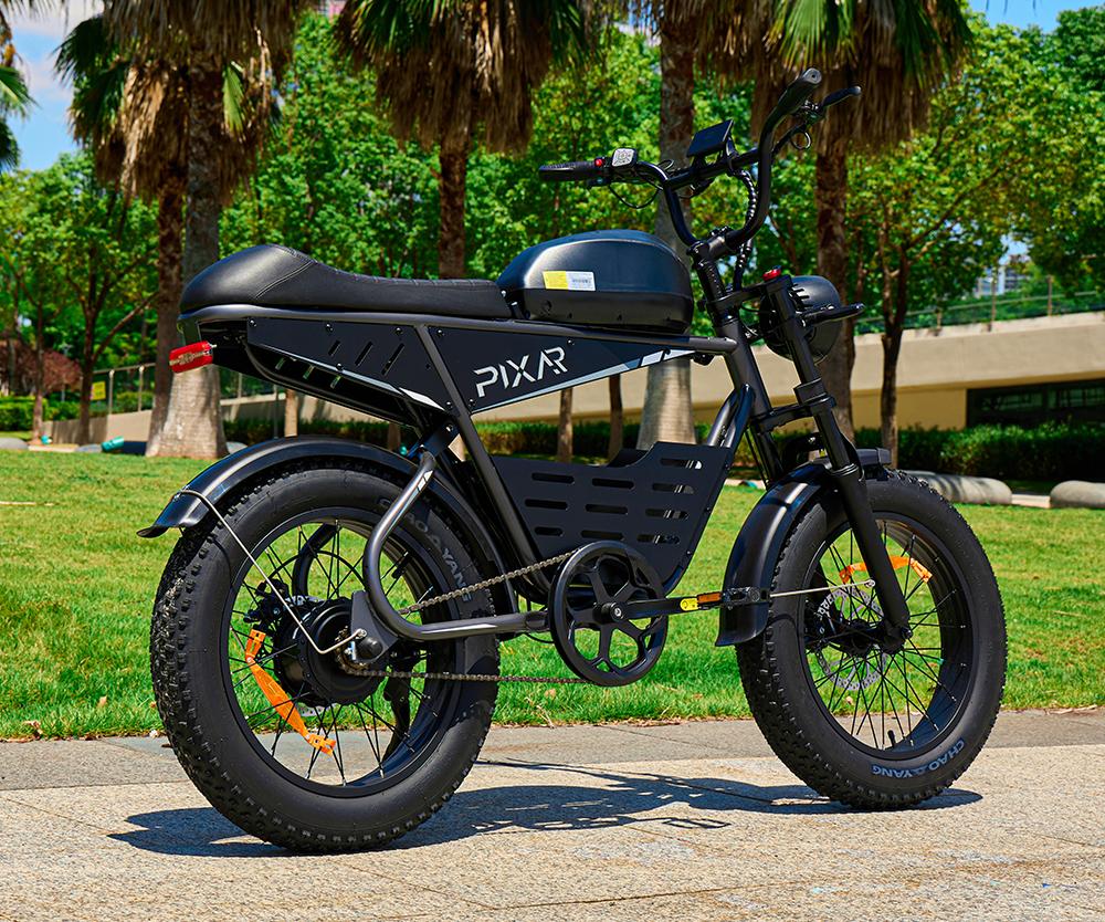 Электровелосипед Pixar Super 500 Вт Мотор 30 Ач Взрослый Электровелосипед Максимальный Запас Хода 100 км Максимальная Скорость 25 км/ч Нагрузка 120 кг 20"x4.0" Черный